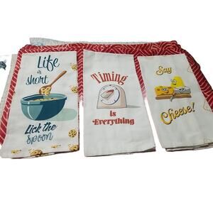 Set Of 3 Funny Novelty Kitchen Dish Towels Bathroom Hand Towels